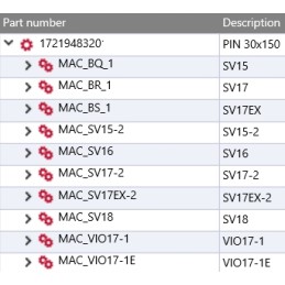 Yanmar kaušo kaištis 30x150 sv15 sv18 vio17 1