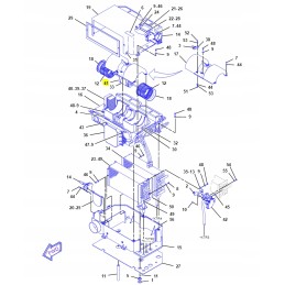 Cat ekskavatoriaus krautuvo ventiliatoriaus variklis