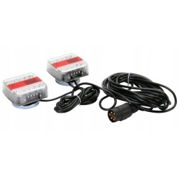 Magnetiniai LED galiniai žibintai su 7-5m 12v laidu