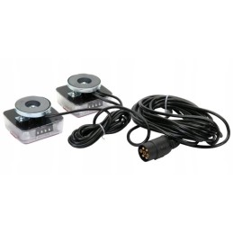 Magnetiniai LED galiniai žibintai su 7-5m 12v laidu