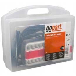 Magnetiniai LED galiniai žibintai su 7-5m 12v laidu