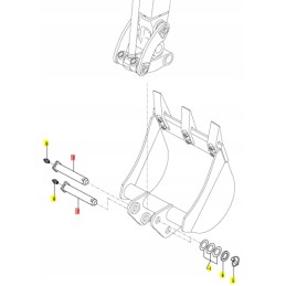 Yanmar kaušo kaištis