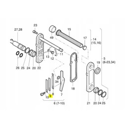 Hatz alkūninio mechanizmo spyruoklė 95mm 03917100