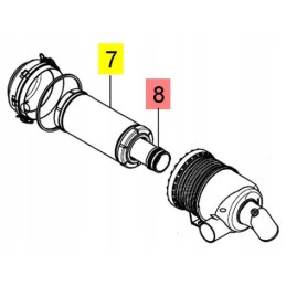 Yanmar oro filtro šerdis sv60 vio57