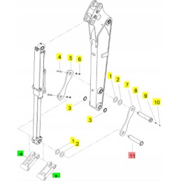 Yanmar rankos kaištis 38x184
