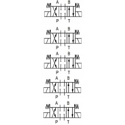 Hydro cetop skirstytuvas, 5 sekcijų, 60l, elektrinis, 12v