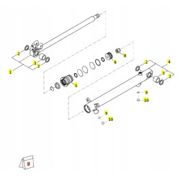 Yanmar cilindro sandariklių rinkinys SV16 SV18