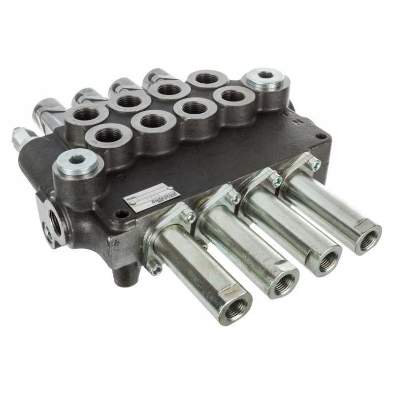 4 sekcijų hidraulinis skirstytuvas, 80l