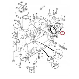 Galinio alkūninio veleno sandariklis perkins 2418f701 kmp