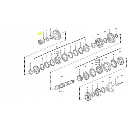 Reduktoriaus veleno guolis Volvo ekskavatoriniam krautuvui