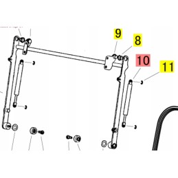 Yanmar dujinė spyruoklė sv100 vio80 vio82