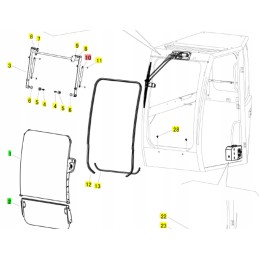 Yanmar dujinė spyruoklė sv100 vio80 vio82