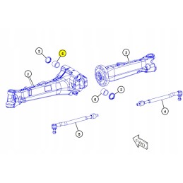Priekinės ašies pakabos įvorė cat 428 cd
