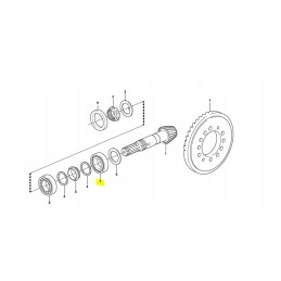 Volvo ekskavatorinio krautuvo CVA galinės ašies atakos guolis
