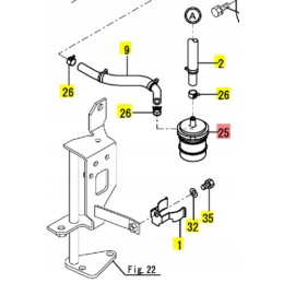 Yanmar kuro įleidimo filtras sv08 sv05 vio10 vio12