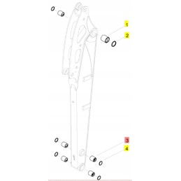 Yanmar rankos rankovė 45x60 b27 b50 vio30 vio57u