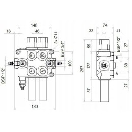 sekcijų skirstytuvas 90l q75 galtech kabeliams