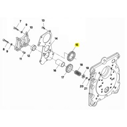 Hatz 1d41 1d81 alyvos siurblio žvaigždutė 9 5mm 03798720