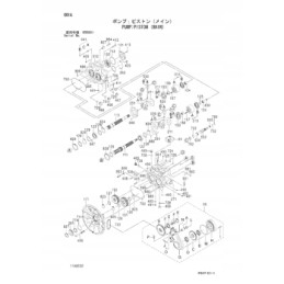 Hitachi zx450 hidraulinio siurblio guolis 3