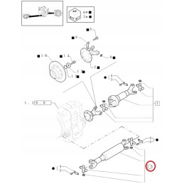 Priekinis varomasis velenas New Holland LB115B 87552416