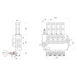 Skirstytuvas 4s 80l pneumatinis vairas badestnost