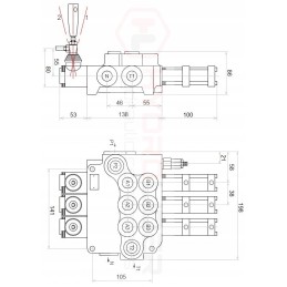 Skirstytuvas 3s 80l pneumatinis valdymas badestnost