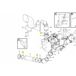 Volvo ekskavatoriaus, krautuvo, savivarčio sandariklis