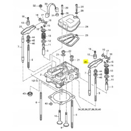 Hatz 1b40 1b50 vožtuvo svirtis 05146701