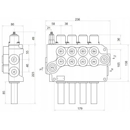 Hydro 4s 80l 4xa1 skirstytuvas badestnost linijoms