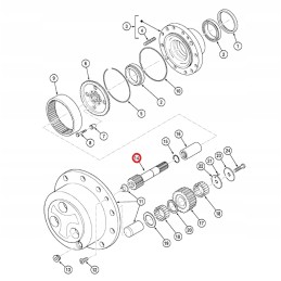 Galinės ašies veleno korpusas 580sle 292896a1 oem