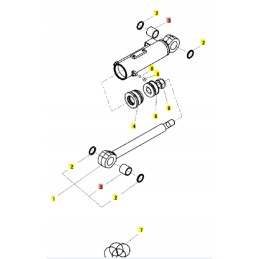 Yanmar rankos rankovė 40x50x40 vio15 vio40 sv20
