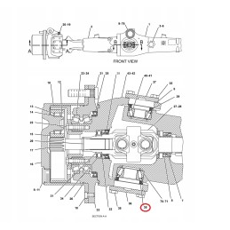 Apatinis gumbų sandariklis cat 428c 1197047 oem