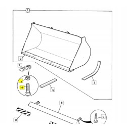 Varžtas su veržle JCB