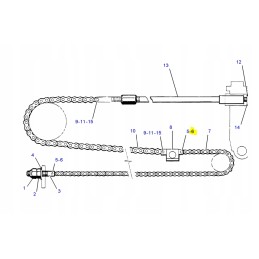 Cat teleskopinio krautuvo strėlės grandinės kaištis