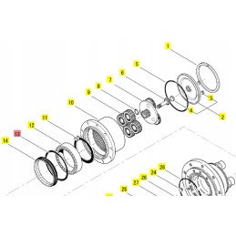 Yanmar hidromotorinis vairavimo laikrodis vio20 sv20 sv26