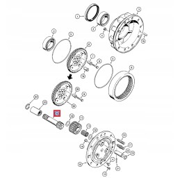 Galinės ašies veleno korpusas 580sle 196091a1 oem