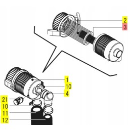Yanmar oro filtro saugiklis c08 ir c08