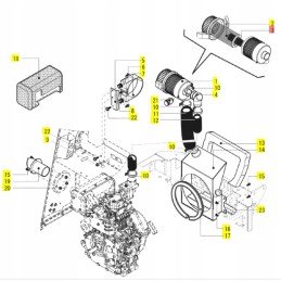 Yanmar oro filtro saugiklis c08 ir c08