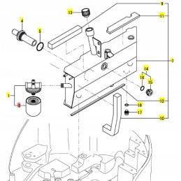 Yanmar hidraulinis filtras sv05 sv08 vio10 vio12