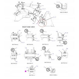 Kaušo jungties kaištis 51x200 kačių krautuvas