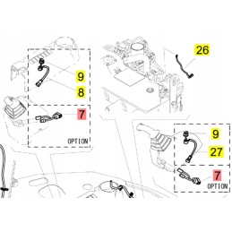 Yanmar vio 50 vio 57 yoystick kabelis