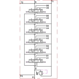 Hidraulinis skirstytuvas 6s 40l 6xa1 3xjoy badestnost