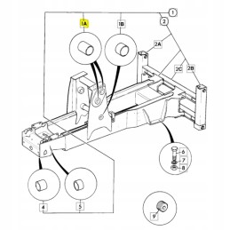 Rankenos įvorė JCB Kop Lad 809 00102 CVA