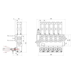 Skirstytuvas 5s 40l pneumatinis valdymas badestnost