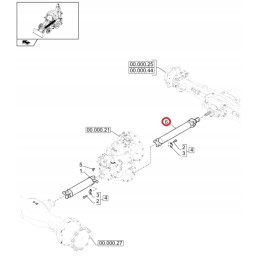 Priekinis varomasis velenas New Holland B110b 84120458