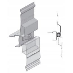 Priekabos šoninis lankstas, skersmuo 14, tvirtas, naujas, PVM