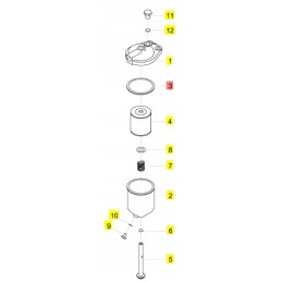 Yanmar separatoriaus tarpiklis sv60 a vio50 vio57 6a