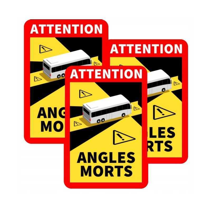 Aklųjų zonų lipdukų autobusų rinkinys 3 vnt