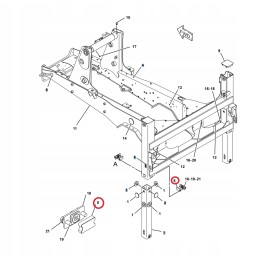 Apatinis stabilizatoriaus slydimas cat 428f 432f f2