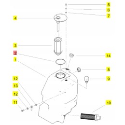 YanmarO žiedas hidrauliniam filtrui SV15 SV26